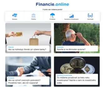 Financie.online(Mobilná aplikácia pre vašu peňaženku. Porovnanie Hypoték) Screenshot