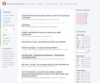 Finansoweblogi.pl(Najlepsze polskie blogi finansowe w jednym miejscu. Wygodny przegląd wpisów z polskiej blog) Screenshot