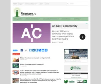 Finantare.ro(Portalul surselor de finantare) Screenshot