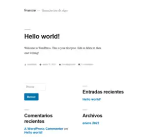 Finanzasdetodos.space(Financiacion de algo) Screenshot