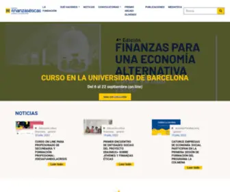 Finanzaseticas.net(Fundación Finanzas Éticas) Screenshot