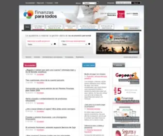 Finanzasparatodos.es(Página de inicio) Screenshot