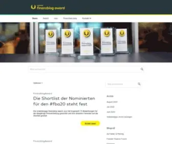 Finanzblog-Award.de(Finanzblog award News) Screenshot