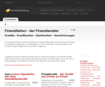 FinanzFakten.net(Kredit Kreditvergleich Kreditkartenvergleich Versicherungsvergleich) Screenshot