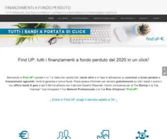 Finanziamenti-A-Fondo-Perduto.it(Benvenuto in ©Findup) Screenshot