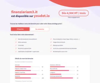 Finanziariam3.it(This domain was registered by Youdot.io) Screenshot