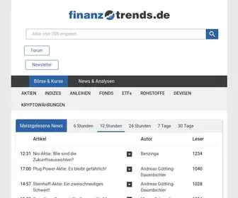 Finanztrends.de(Aktuelle Nachrichten rund um die Börse) Screenshot