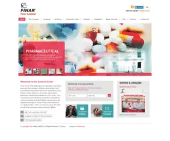 Finarchemicals.com(Lab Chemicals And Food Additives Manufacturers In Ahmedabad) Screenshot