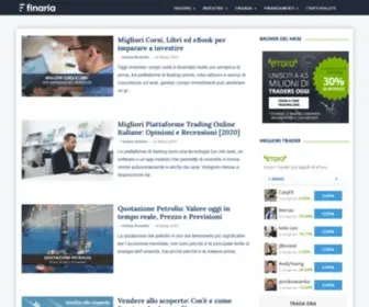 Finaria.it(Blog & Guide su Trading) Screenshot
