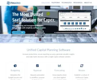 Finario.com(Capital Planning Software) Screenshot