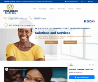 Finasddee-Creditline.com(Leaders in Innovative Microfinance) Screenshot
