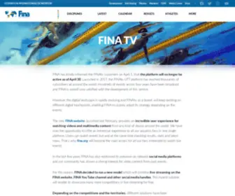 Finatv.live(Aquatics world live & on) Screenshot