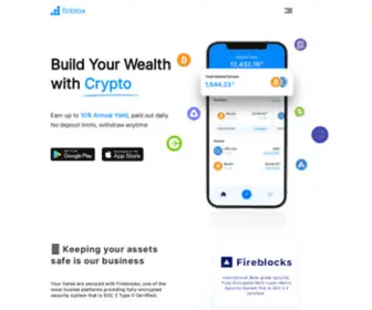 Finbloxapp.com(Earn Yield On Your Crypto) Screenshot