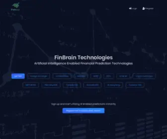 Finbrain.tech(Stock Predictions with Artificial Intelligence) Screenshot