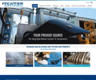 Fincantierimarinesystems.com(The Premier Source for Integrated Marine Systems) Screenshot