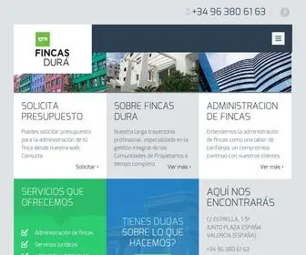 Fincasdura.com(Administración fincas) Screenshot