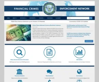 Fincen.gov(United States Department of the Treasury Financial Crimes Enforcement Network) Screenshot