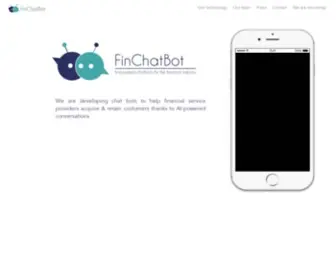 Finchatbot.com(AI-powered chat bots for the financial industry) Screenshot