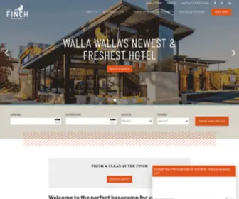 Finchwallawalla.com(Fresh & Clean Downtown Walla Walla Hotel) Screenshot