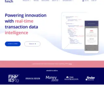 FinchXP.com(Data intelligence) Screenshot
