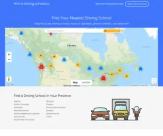 Find-A-Driving-School.ca(Find a Driving School) Screenshot