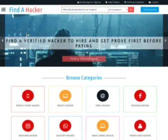 Find-A-Hacker.com(Find a hacker urgently) Screenshot