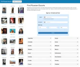 Find-Russian-Escorts.com(Russian Introductions) Screenshot