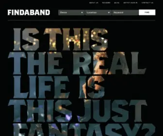 Findaband.co.nz(Find A Band) Screenshot