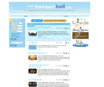 Findabanquethall.com(Banquet halls in Greater Toronto) Screenshot