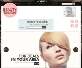 Findabeautysalon.com(Find a Beauty Salon) Screenshot