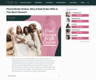 Findabride.net(Find a Bride) Screenshot