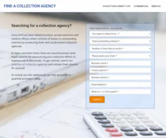 Findacollectionagency.com(Find a Debt Collection Agency) Screenshot