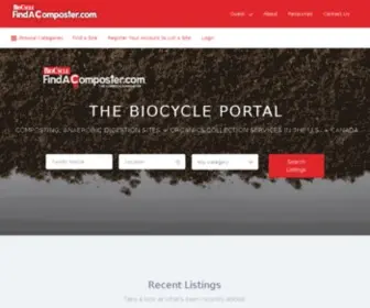 Findacomposter.com(Find a composting facility or commercial composter) Screenshot