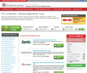 Findafranchise.com(Franchise Opportunities for Sale) Screenshot