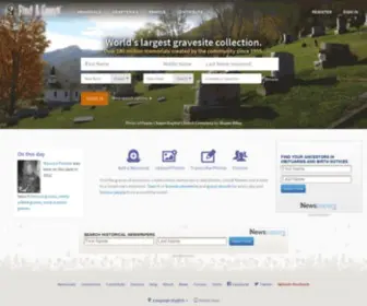 Findagrave.org(Find a Grave) Screenshot