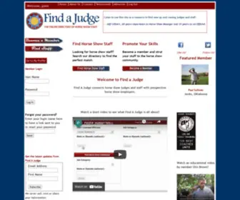 Findajudge.com(Find a Judge) Screenshot