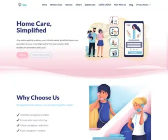 Findanurse.org(Home Care in Lebanon is Now Online) Screenshot