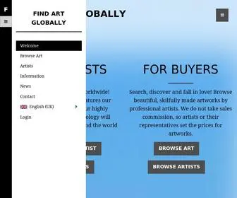 FindartGlobally.com(Find Art Globally) Screenshot