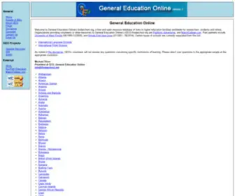 Findaschool.org(General Education Online) Screenshot