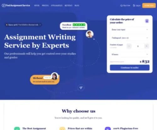 Findassignmentservice.com(Assignments Writing Service) Screenshot