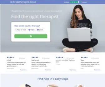 Findatherapist.co.uk(Counselling) Screenshot