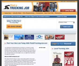 Findatruckingjob.com(Findatruckingjob) Screenshot