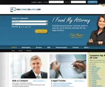 Findattorneyorlawyer.com(Find Lawyers or Attorneys) Screenshot