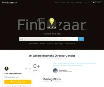 Findbazaar.in(List Your Business & Get online Exposure. Find Bazaar) Screenshot