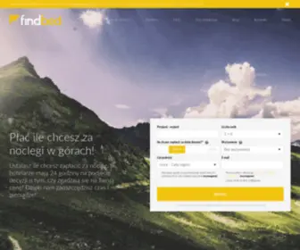 Findbed.pl(Płać ile chcesz za noclegi w górach) Screenshot