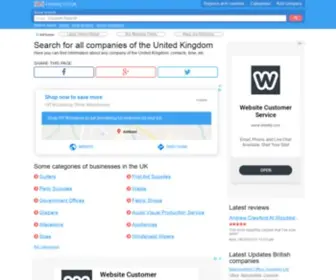 Findbiz.co.uk(Here you can find information about any company of the United Kingdom) Screenshot