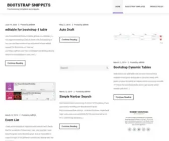 Findbootstrapsnippets.com(Bootstrap Snippets) Screenshot