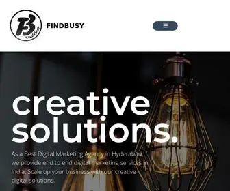 Findbusy.com(Digital Marketing Agency in Hyderabad) Screenshot