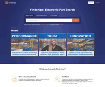 Findchips.com(Electronic Part Search) Screenshot