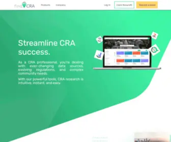 Findcra.com(The research engine that puts CRA first) Screenshot